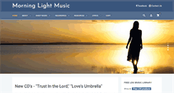 Desktop Screenshot of morninglightmusic.org
