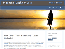 Tablet Screenshot of morninglightmusic.org